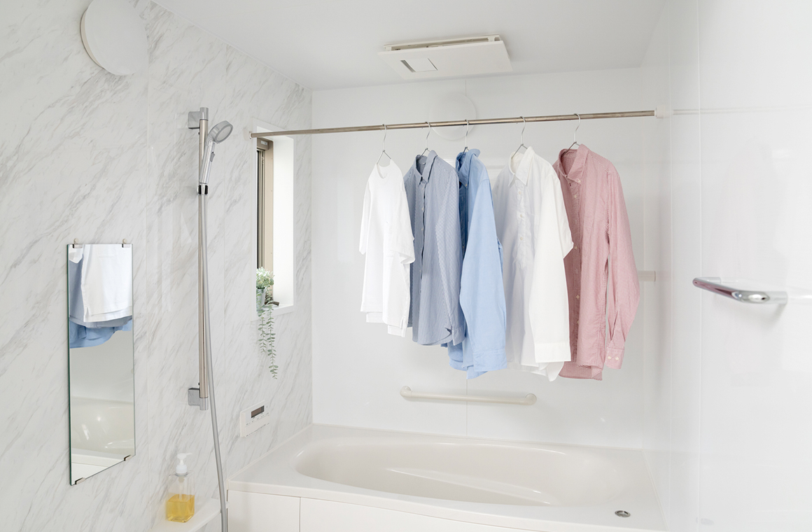 浴室換気暖房機でヒートショックの予防や室内干しに！